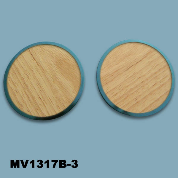 2PCS OAK WOODEN CUP CUSHION