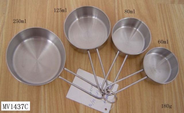4PCS SS MEASURING CUP