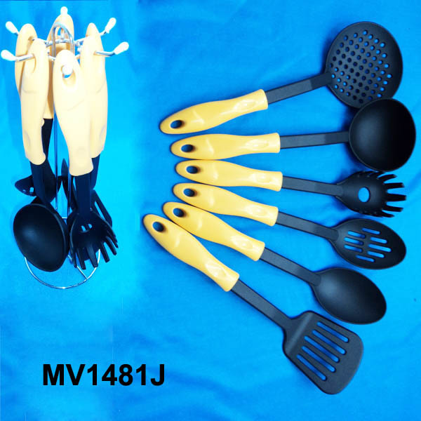 6PCS NYLON KITCHEN TOOLS with KITCHEN RACK