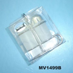 2PCS PLASTIC SALT and PEPPER with Stand