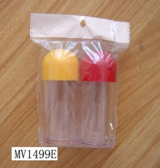 2PCS PLASTIC SALT and PEPPER style 3