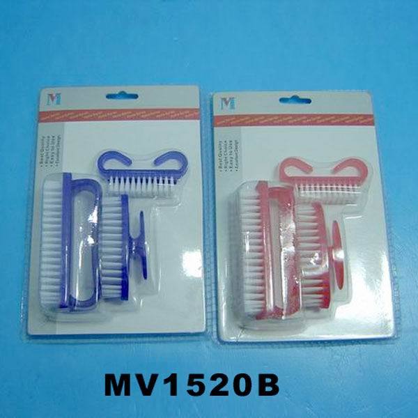 3PCS PLASTIC NAIL BRUSH