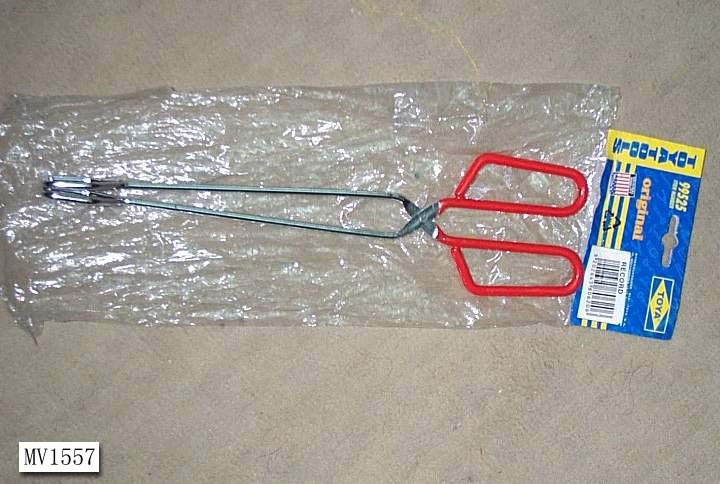 12in FOOD TONGS in PVC BAG with Hand CARD