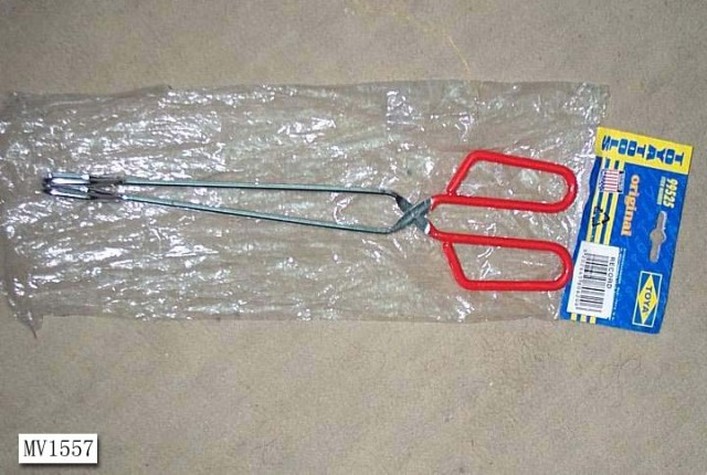 12in FOOD TONGS in PVC BAG with Hand CARD