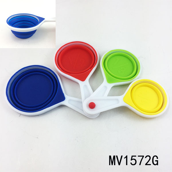 4PCS MAESURING CUPS SILICONE with PP TC