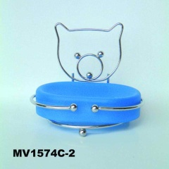 PLASTIC SOAP PLATE METTAL HOLDER style 3