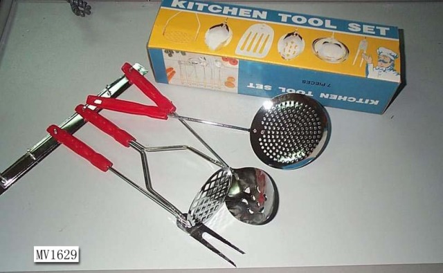 7PCS SS KITCHEN TOOLS PLASIC Handle