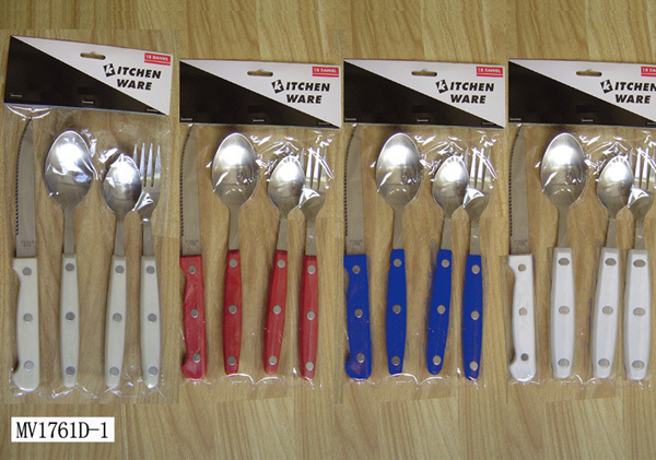 4PC CUTLERY SET PBHPVC BAG