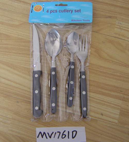 4PC CUTLERY SET PVC BAG PBH