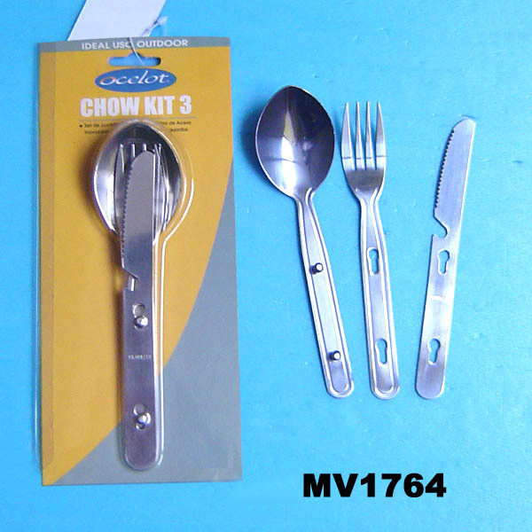 3PCS SS CUTLERY SET style 3
