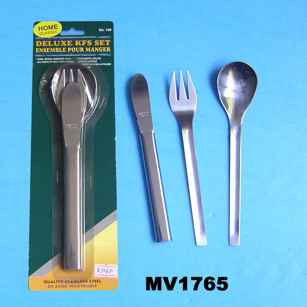 3PCS SS CUTLERY SET style 4