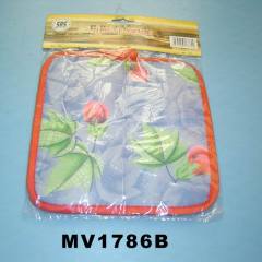 CLOTH CUSHION in PVC BAG with HANG CARD