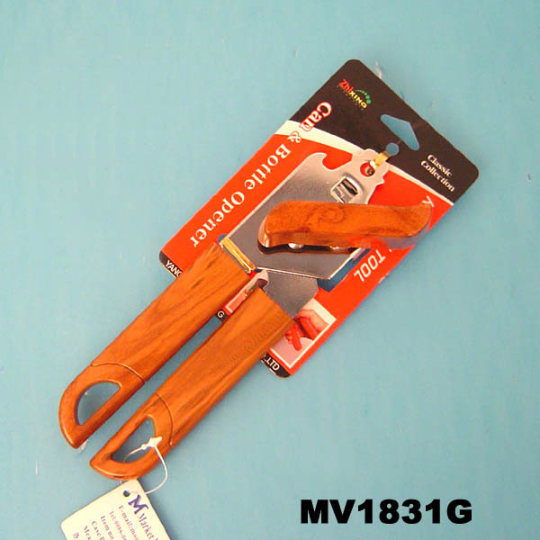 CAN BOTTLE OPENER WOODEN COLOUR Handle