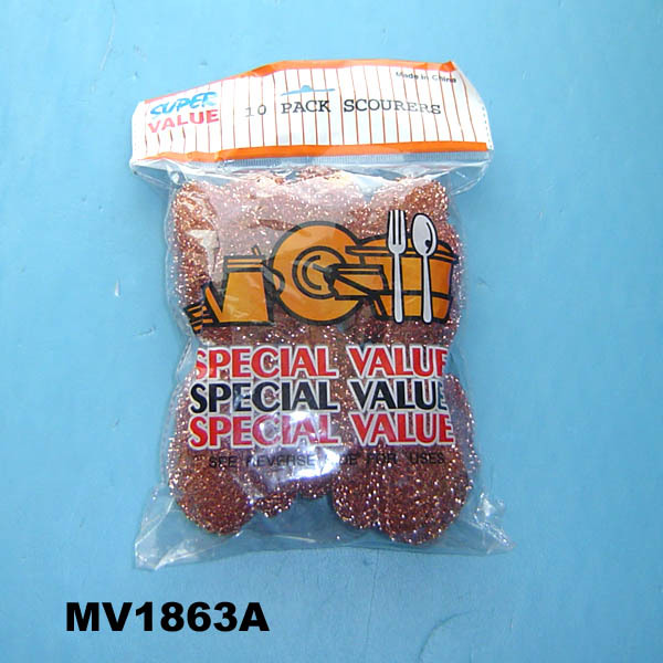 10PCS SCOURER IN POLYBAG BAG