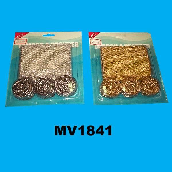 1PC SCOURER CLOTH and 3PCS SS SCOURER
