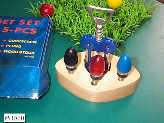 5PCS BOTLE OPENER and STOPPER SET style 3