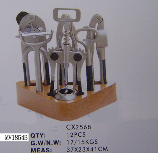 6PCS DIE-CASTING KITCHEN TOOLS and BLOCK SET style 4