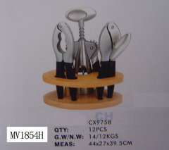 3PCS DIE-CASTING KITCHEN TOOLS and BLOCK SET