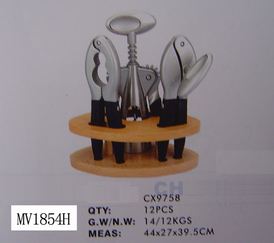 3PCS DIE-CASTING KITCHEN TOOLS and BLOCK SET