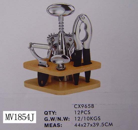 4PCS DIE-CASTING KITCHEN TOOLS and BLOCK SET style 3