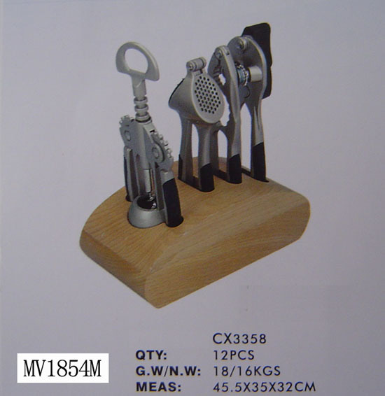 4PCS DIE-CASTING KITCHEN TOOLS and BLOCK SET style 5