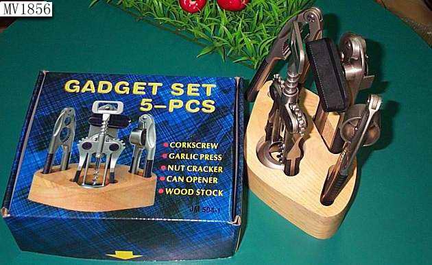 5PCS DIE-CASTING KITCHEN TOOLS and BLOCK in CB SET