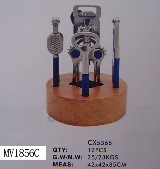 4PCS DIE-CASTING KITCHEN TOOLS and BLOCK SET style 6