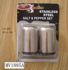 2PCS SALT PEPPER HOLDER SS TEEL