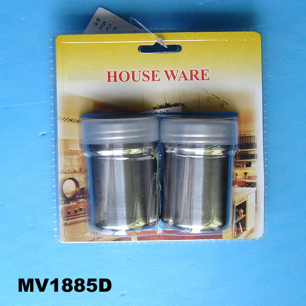 2PCS SALT PEPPER HOLDER SS TEEL style 4