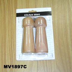 2PCS WOODEN SALT and PEPPER SET style 2