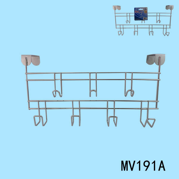 7 HOOKS CLOTH DOOR HANGER CHROME PLATE TC