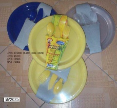 16PCS DISH and CUTLERY SET