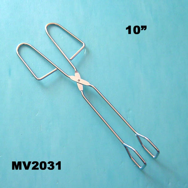 CHROME FOOD TONGS style 3
