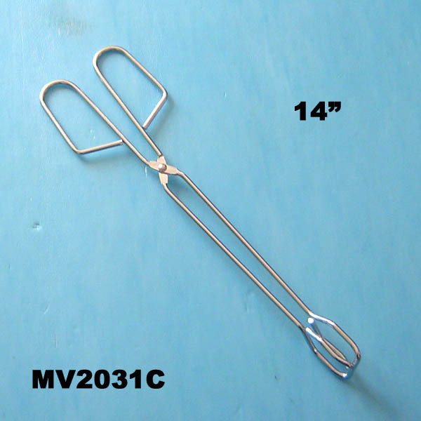 14in CHROME FOOD TONGS