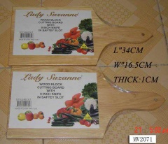 34X16.5X1CM RUBBER WOODCUTTING BOARD
