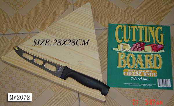 CUTTING BOARD WITH CHEESE KNIFE