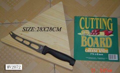 CUTTING BOARD WITH CHEESE KNIFE