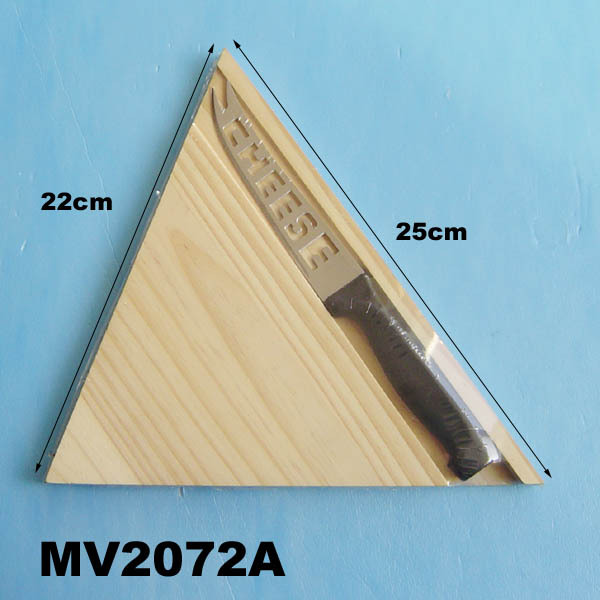 CUTTING BOARD with CHEESE KNIFE with FILM