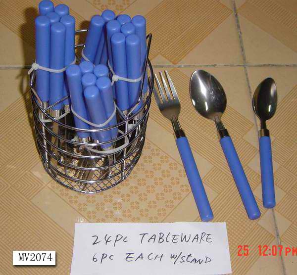 24PCS CUTLERY SET with HOLDER style 2