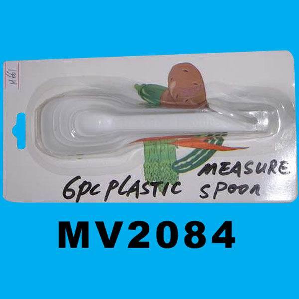 6PC PLASTIC MEASURE SPOON