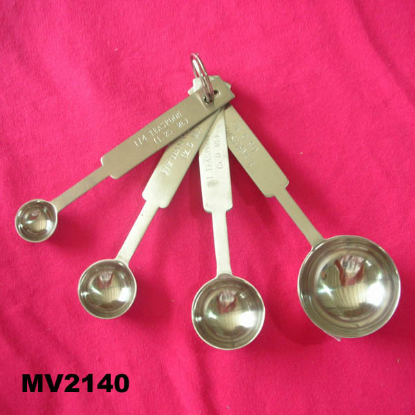 4PCS SS MEASURE SPOON TC