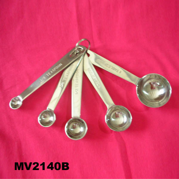 5PCS SS MEASURE SPOON TC