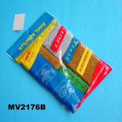 4PCS SCOURER SET in COLOR BAG style 2