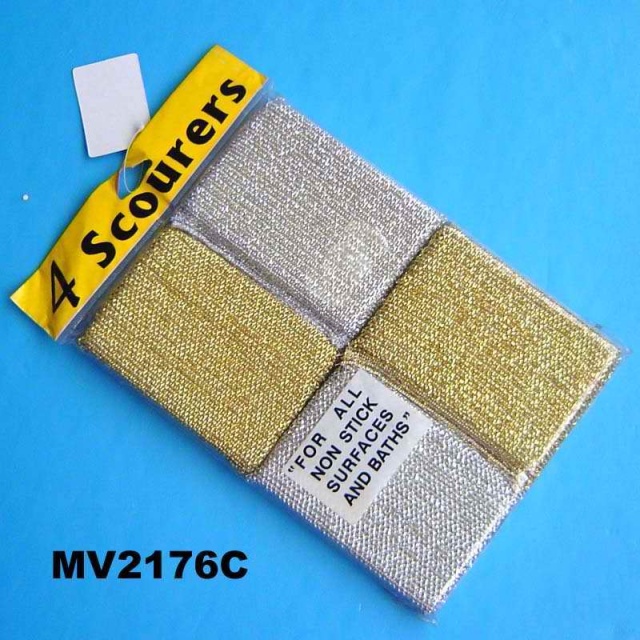 4PCS SCOURER SET in COLOR BAG style 3