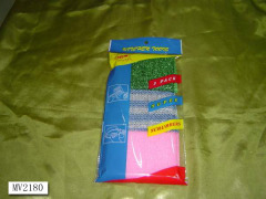 3PCS SCOURER SET in PVC BAG