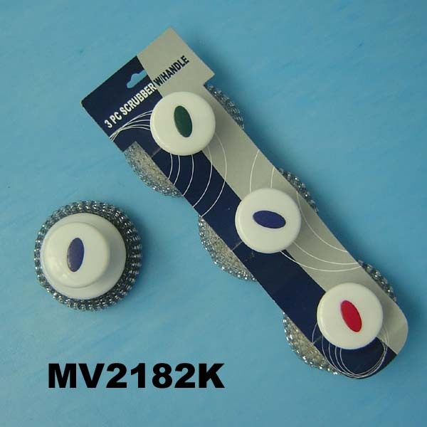 3 PCS SCRUBBER with Handle