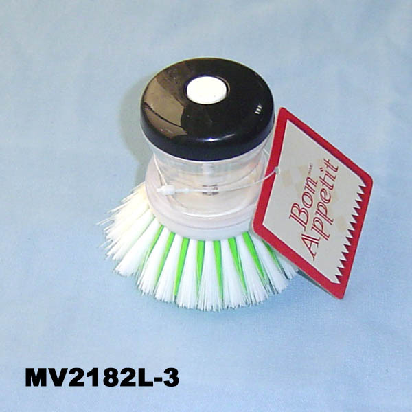 SCRUBBER BRUSH with Liq dispenser IN POLYBAG