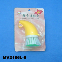 SCRUBBER BRUSH with Handle PVC COVER