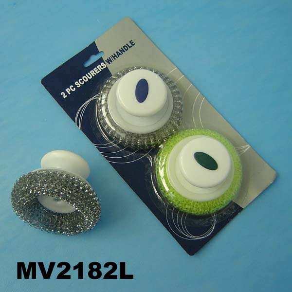 2 PCS SCRUBBER with Handle