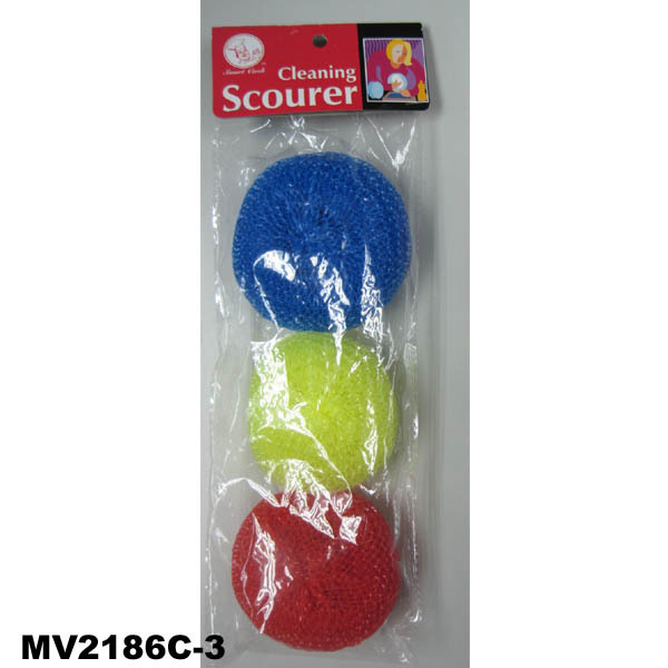 3PCS PLASTIC SCOURER PAD